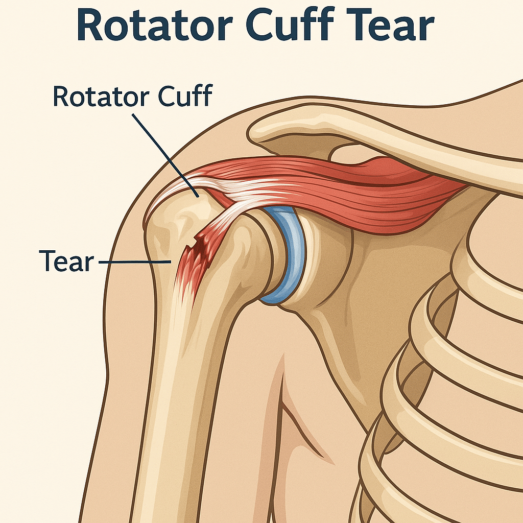 a torn rotator cuff tear surgery