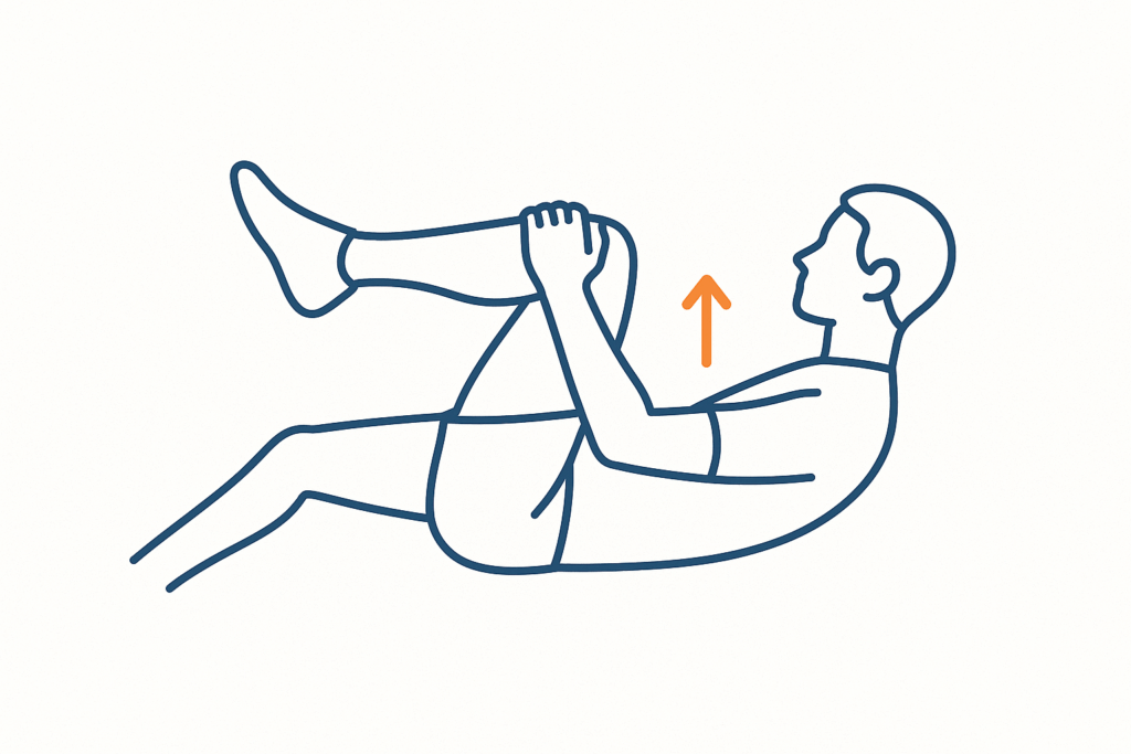 knee to chest exercise for sciatica