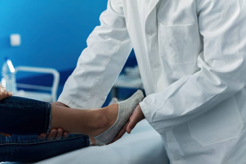 close up of orthopedic examination!